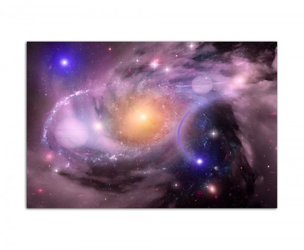 Paul Sinus Art 120x80cm - WANDBILD Sterne Weltall Galaxie