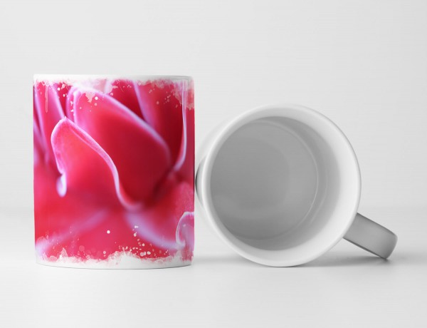 Paul Sinus Art Tasse Geschenk Pinke Blume – close up