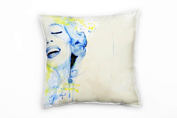 Paul Sinus Art Marilyn Monroe IX Deko Kissen Bezug 40x40cm für Couch Sofa Lounge Zierkissen