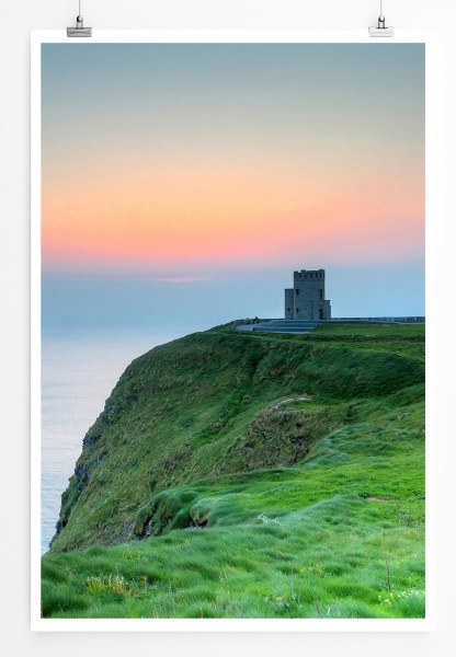 Paul Sinus Art 90x60cm Poster Cliffs of Moher O'Briens Tower