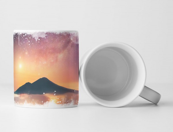 Paul Sinus Art Tasse Geschenk Landschaftsfotografie – Abang Berg mit Venus Bali Indonesien