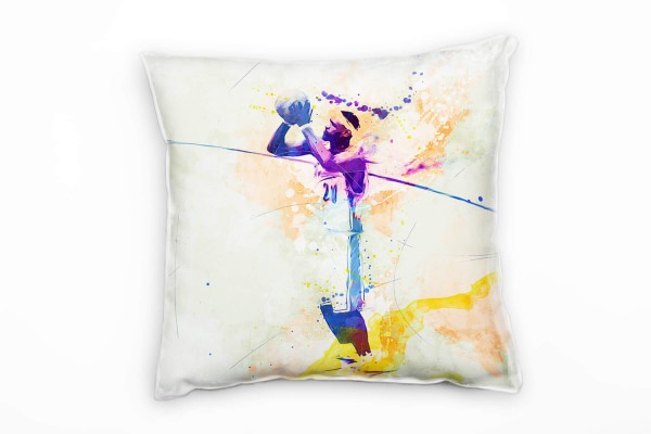 Paul Sinus Art Basketball VII Deko Kissen Bezug 40x40cm für Couch Sofa Lounge Zierkissen