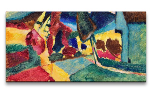 Paul Sinus Art Remaster 120x60cm Wassily Kandinsky weltberühmtes Wandbild Farbenfroh Zeitlos Abstrakt