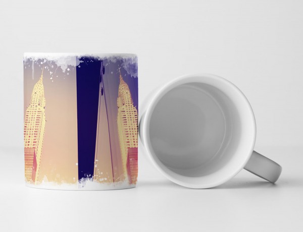 Paul Sinus Art Tasse Geschenk Architekturfotografie – Chrysler Building in NYC USA