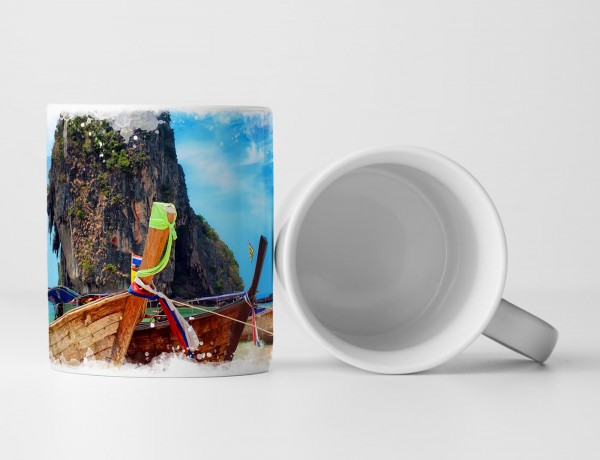 Paul Sinus Art Tasse Geschenk Landschaftsfotografie – Thailändischer Traumstrand