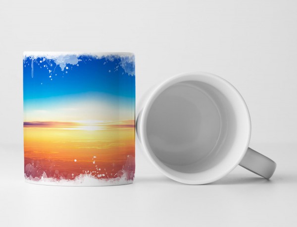 Paul Sinus Art Tasse Geschenk Landschaftsfotografie – Sonnenaufgang über den Wolken