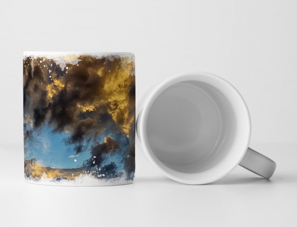 Paul Sinus Art Tasse Geschenk Landschaftsfotografie – Stürmischer Himmel