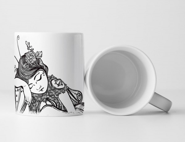 Paul Sinus Art EAU ZONE Motiv Spruch Tasse Geschenk