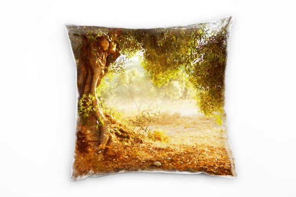 Paul Sinus Art Landschaften, Natur, Laub, Bäume, Sträucher Deko Kissen 40x40cm für Couch Sofa Lounge Zierkissen