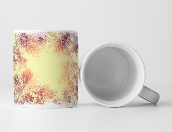 Paul Sinus Art Tasse Geschenk Naturfotografie – Vintage Bäume und Sonne