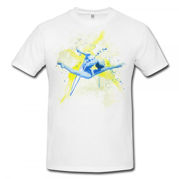 Paul Sinus Art Turnen I Premium Herren und Damen T-Shirt Motiv aus Paul Sinus Aquarell