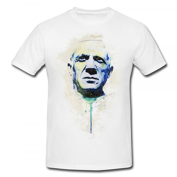 Paul Sinus Art Pablo Picasso I Premium Herren und Damen T-Shirt Motiv aus Paul Sinus Aquarell