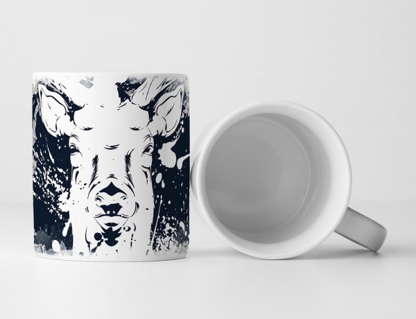 Paul Sinus Art EAU ZONE Motiv Spruch Tasse Geschenk