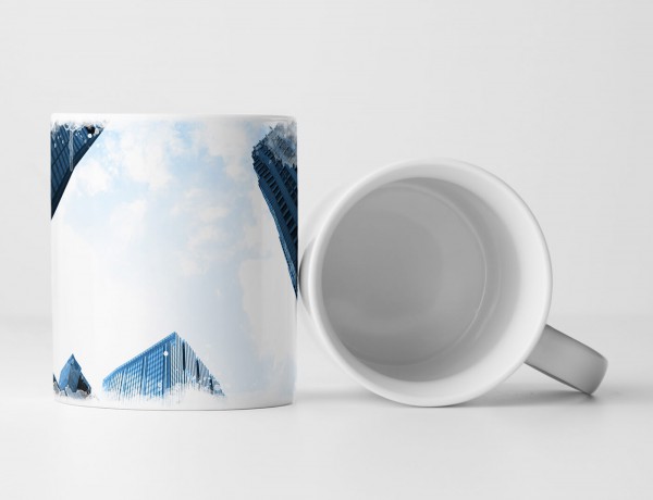 Paul Sinus Art Tasse Geschenk Architekturfotografie – Gläserne Wolkenkratzer