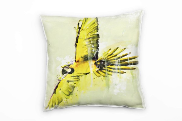 Paul Sinus Art Fly Deko Kissen Bezug 40x40cm für Couch Sofa Lounge Zierkissen