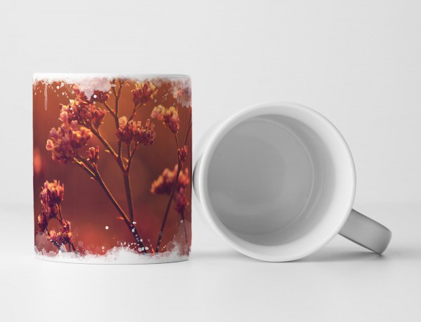 Paul Sinus Art Tasse Geschenk Naturfotografie – Romantischer Blütenzweig bei Sonnenuntergang