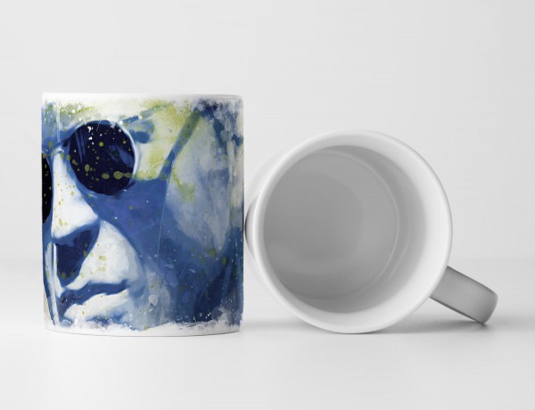 Paul Sinus Art Bruce Willis II Tasse als Geschenk, Design Sinus Art