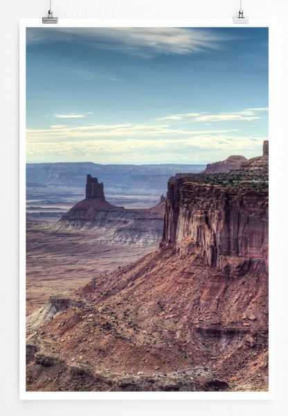 Paul Sinus Art Landschaftsfotografie 60x90cm Poster Felsen im Canyonlands Nationalpark Utah USA