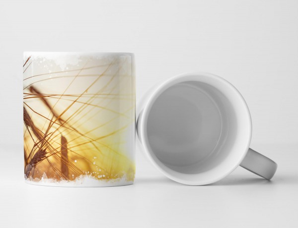 Paul Sinus Art Tasse Geschenk Naturfotografie – Ähren auf dem Feld