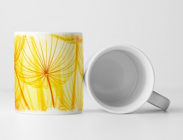 Paul Sinus Art Tasse Geschenk Naturfotografie – Zarte sonnengeküsste Pusteblume im Detail