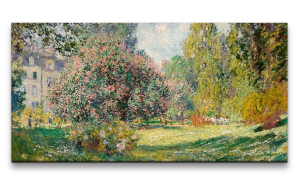 Paul Sinus Art Remaster 120x60cm Claude Monet Impressionismus weltberühmtes Wandbild The Parc Monceau