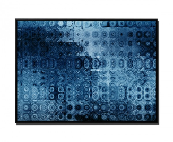 Paul Sinus Art 105x75cm Leinwandbild Petrol Abstrakt Geometrisch Kreise