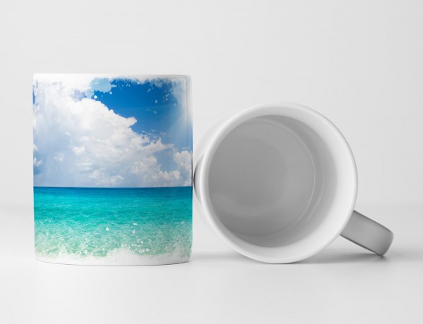 Paul Sinus Art Tasse Geschenk Landschaftsfotografie – Schöner Strand und tropisches Meer