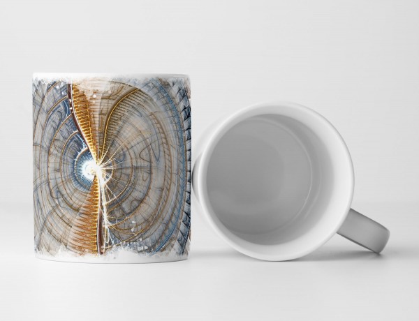 Paul Sinus Art Tasse Geschenk Digitale Grafik – Abstrakte Uhr