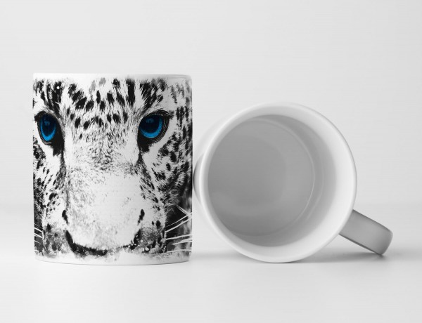 Paul Sinus Art Tasse Geschenk Tierfotografie - Schneeleopard