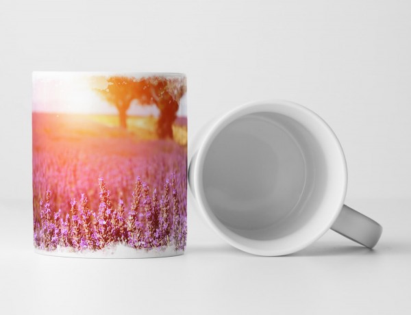 Paul Sinus Art Tasse Geschenk Landschaftsfotografie – Lavendelfeld in der Provence Frankreich