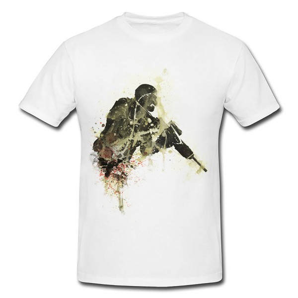 Paul Sinus Art Cod Ghost Premium Herren und Damen T-Shirt Motiv aus Paul Sinus Aquarell