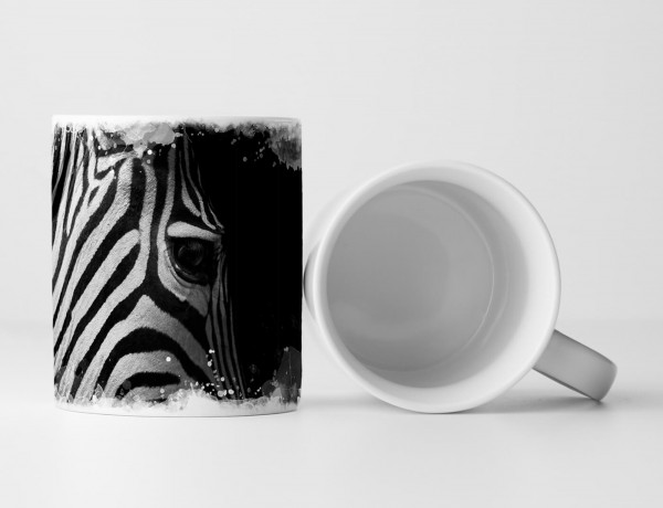 Paul Sinus Art Tasse Geschenk Tierfotografie – Zebra im Seitenprofil