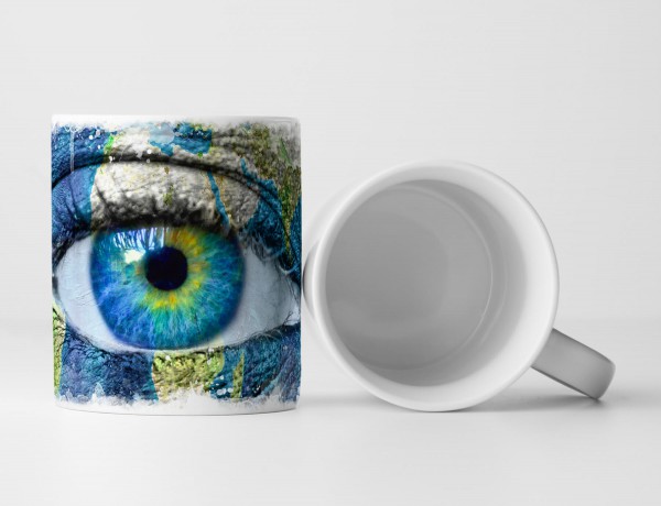 Paul Sinus Art Tasse Geschenk Künstlerische Fotografie – Das Gesicht der Erde