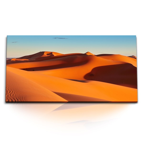 Paul Sinus Art Kunstdruck Bilder 120x60cm Wüste Sanddünen Wüstenrot Sahara roter Sand