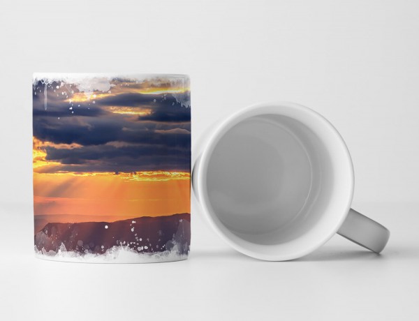 Paul Sinus Art Tasse Geschenk Landschaftsfotografie – Atmosphärischer Himmel