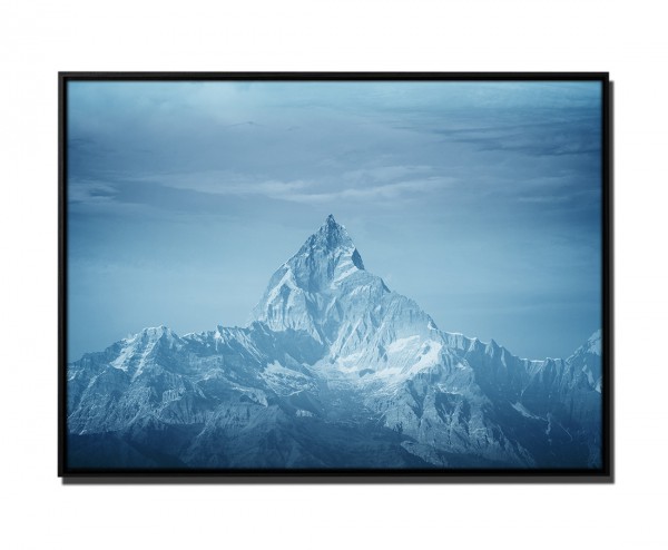 Paul Sinus Art 105x75cm Leinwandbild Petrol Natur Himalaya-Gebirge