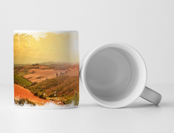 Paul Sinus Art Tasse Geschenk Landschaftsfotografie – Idyllische Weinberge