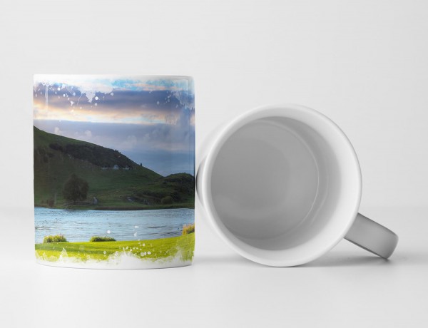 Paul Sinus Art Tasse Geschenk Landschaftsfotografie – Idyllischer Sonnenaufgang am Lough Gur See