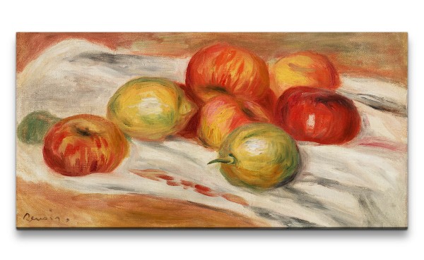 Paul Sinus Art Remaster 120x60cm Pierre-Auguste Renoir weltberühmtes Wandbild Impressionismus Apples