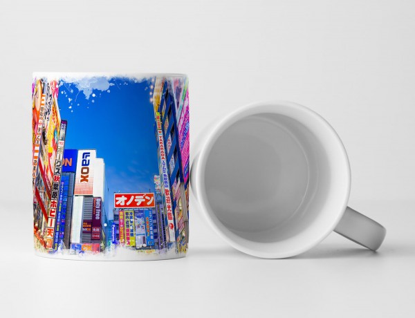 Paul Sinus Art Tasse Geschenk Urbane Fotografie – Werbetafeln in Akihabara Tokio Japan