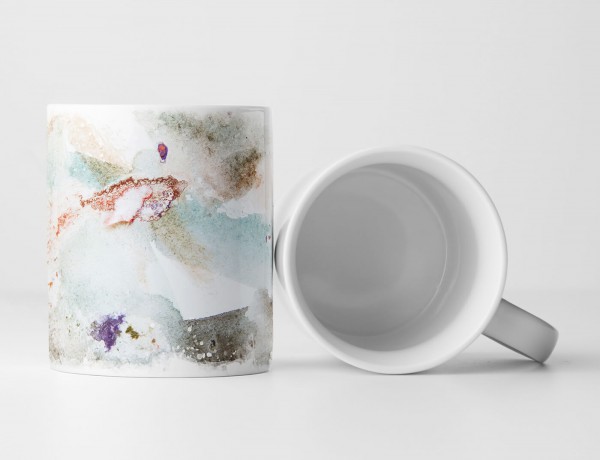 Paul Sinus Art Tasse Geschenk Bild - Komposition in Aquarell Optik