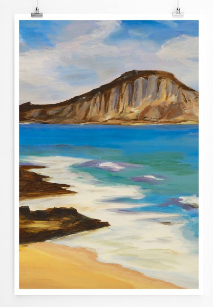 Paul Sinus Art 60x90cm Bild von Chinaman's Hat Island Oahu Hawaii