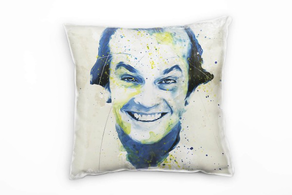 Paul Sinus Art Jack Nicholson II Deko Kissen Bezug 40x40cm für Couch Sofa Lounge Zierkissen