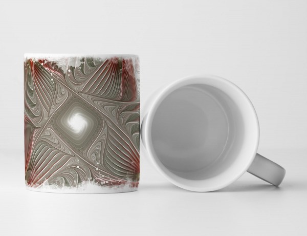 Paul Sinus Art Tasse Geschenk Digitale Grafik – Fließende Geometrie