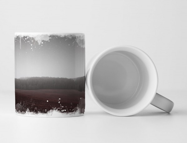 Paul Sinus Art Tasse Geschenk Landschaftsfotografie – Waldsaum unterm Sternenhimmel