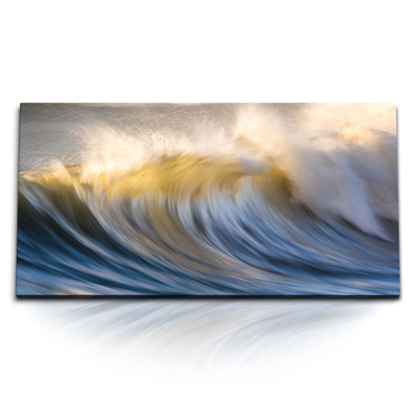 Paul Sinus Art Kunstdruck Bilder 120x60cm Welle Meer Ozean Fotokunst Wasser