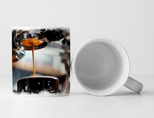 Paul Sinus Art Tasse Geschenk Food-Fotografie – Frisch gebrühter Espresso