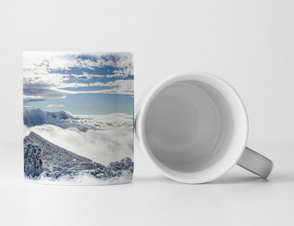 Paul Sinus Art Tasse Geschenk Landschaftsfotografie – Himmel Berge und Schnee