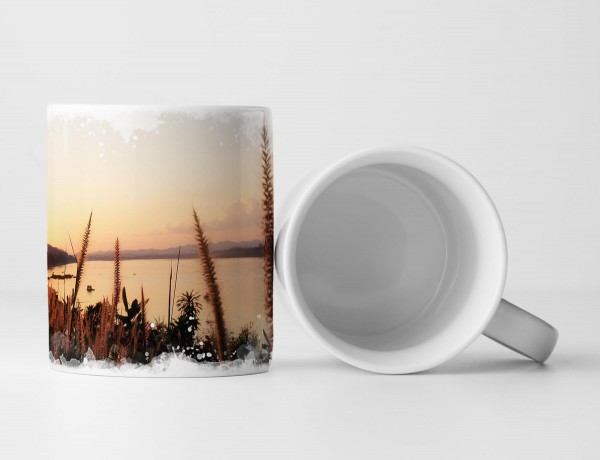 Paul Sinus Art Tasse Geschenk Prachtvoller Sonnenuntergang am breiten Fluss