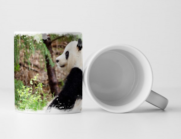 Paul Sinus Art Tasse Geschenk Tierfotografie – Riesiger Panda bei der Pause